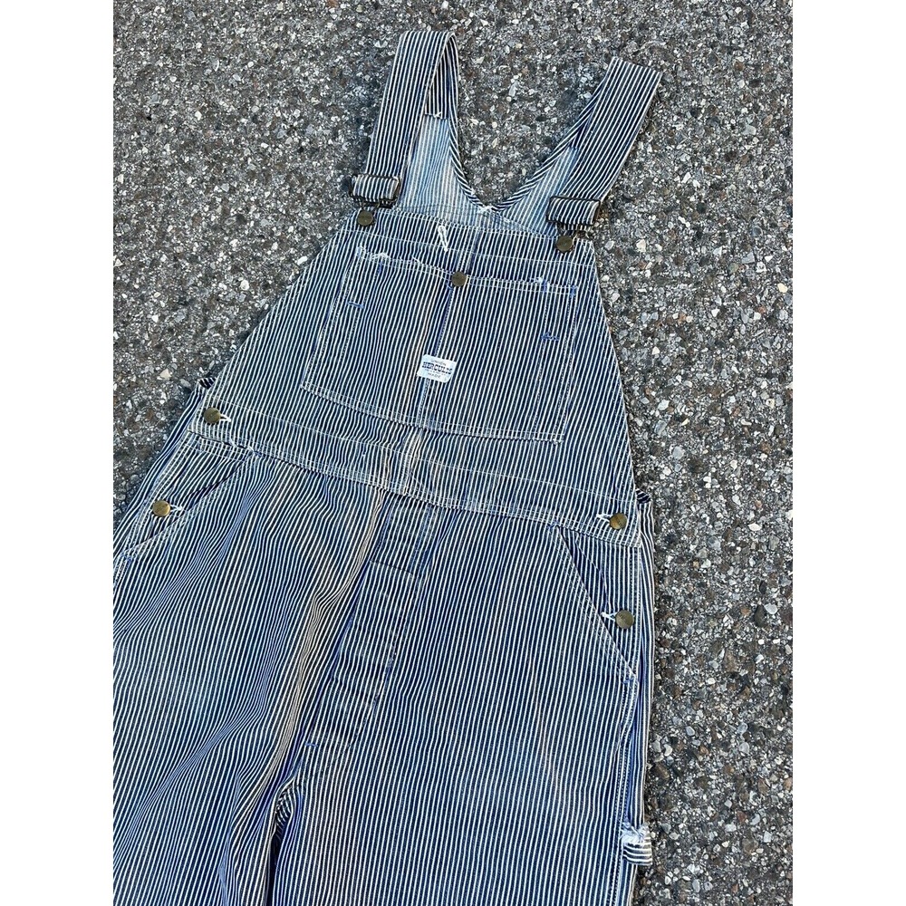 Vintage 50s 60s Hercules Overalls Hickory Striped Bibs Painter Farmer Union Made